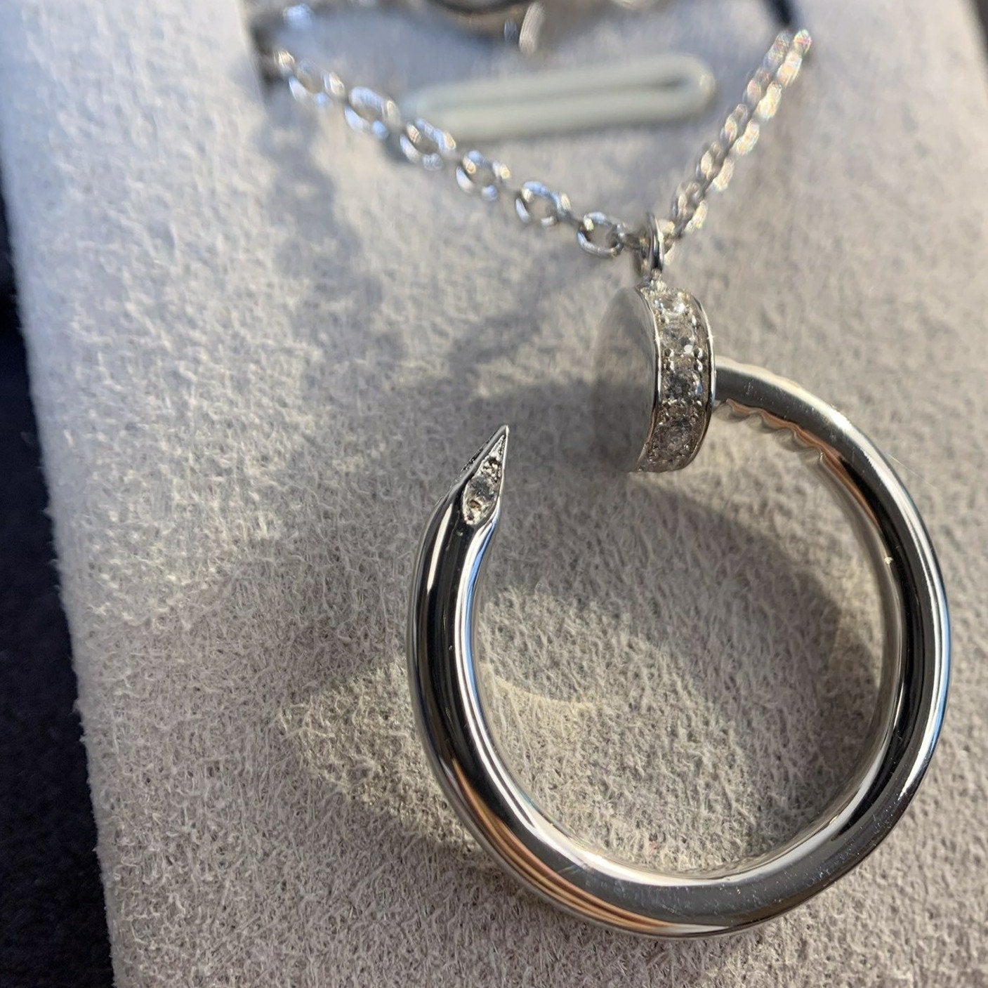 CARTIER JUSTE NECKLACE SILVER