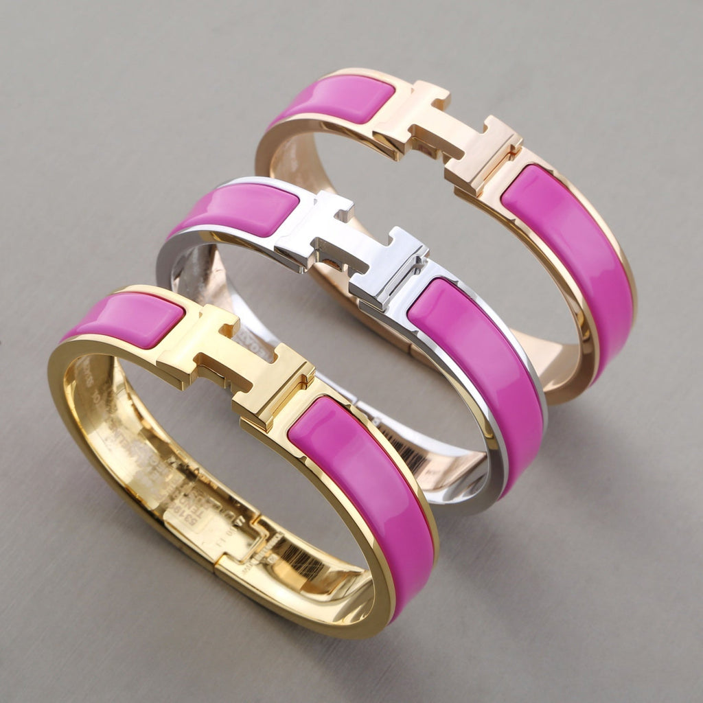 HERMES H PURPLE BRACELET