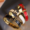 HERMES H BRACELET 12MM GOLD