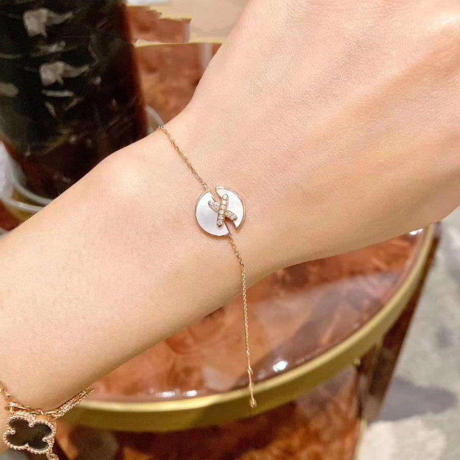 CHAUMET JEUX DE BRACELET MOP PINK GOLD DIAMONDS