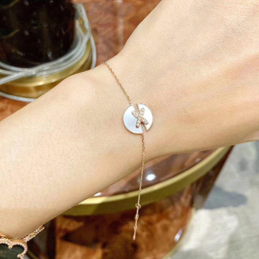 CHAUMET JEUX DE BRACELET MOP PINK GOLD DIAMONDS